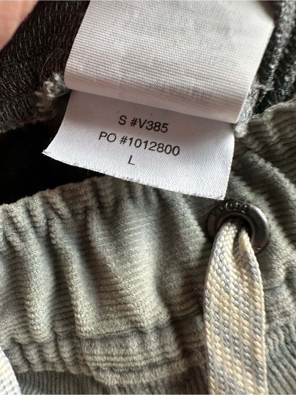 Vuori Optimist Corduroy Shorts Workwear Skate Grunge Mens L Flawed Discoloration